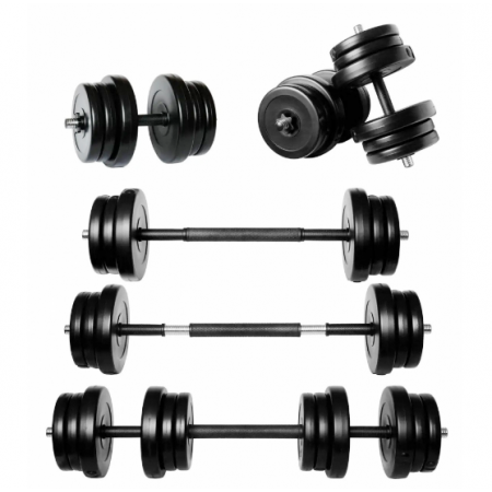 Гантелі + з'єднювач NEO-SPORT - 22 кг (2x11 кг)