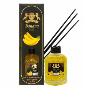 Аромадифузор для дому Банан Golden Silva Reed Diffuser, 150 ml