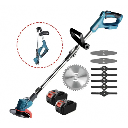 Електрична бездротова газонокосарка Lawn Mover з 2 акумуляторами 48V, 2000мА
