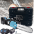 Ланцюгова пила з шиною 12 дюймів та 2 акумуляторами 48В в кейсі Electric Saw Blue