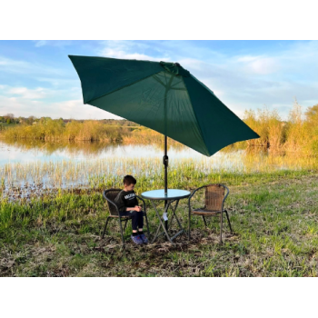 Парасолька «Кафе» 3м 6 спиць антивітер (з нахилом)