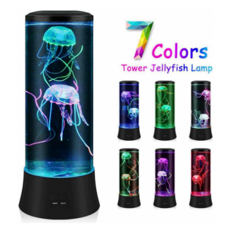 Нічник «Акваріум з медузами» (Luminous Jellyfish Lamp, 7 кольорів)