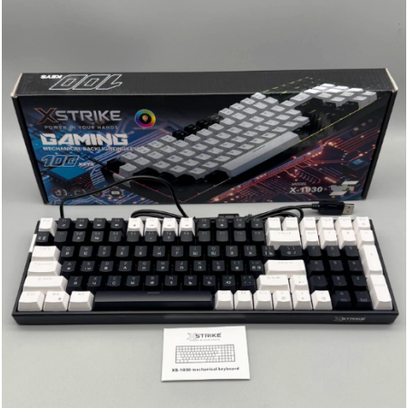Клавіатура XSTRIKE XS-1030 МЕХАНІЧНА RGB USB 100 keys