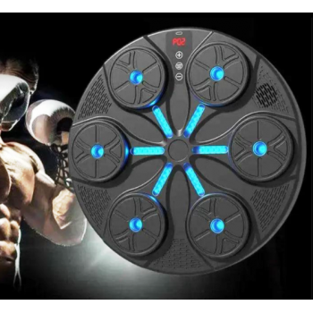 Тренажер для боксу музичний з підсвічуванням та Bluetooth чорний Тренажер для боксу музичний з підсвічуванням та Bluetooth чорний