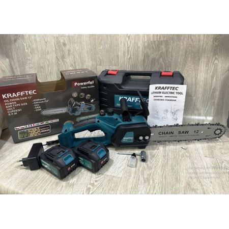 Акумуляторна безщіткова ланцюгова мініпила Krafftec 12" | 52В | 6Аh | Німеччина | 3 роки гарантії
