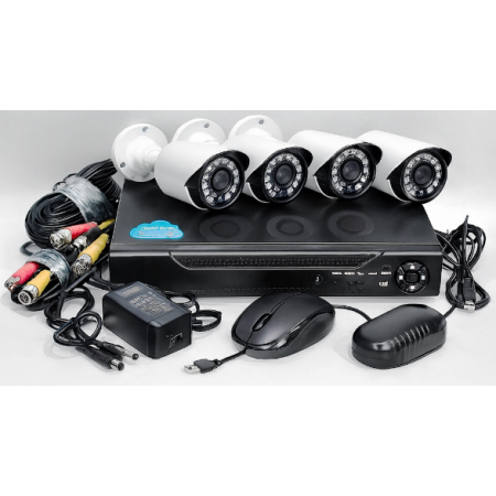 Набір вуличних камер відеоспостереження DVR KIT 7004 AHD 4ch Hibrid реєстратор і камера для дому