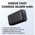 Повербанк XSSIVE 30000 mAh Fast Charge QC/PD з LED дисплеєм XSS-PB23 Чорний