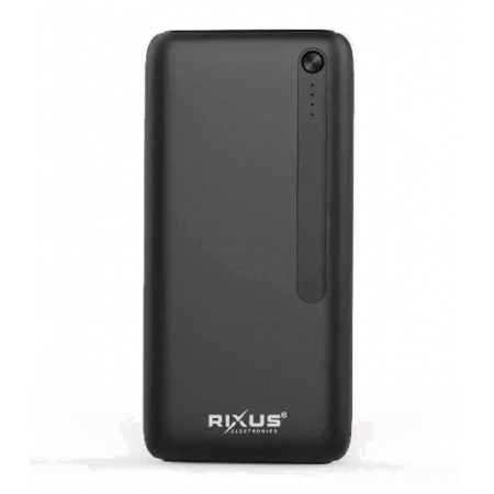 Павербанк Rixus 30000 mAh RXPB38B 22.5W Fast Charg 3 порти USB + Type-C швидка зарядка Power Bank