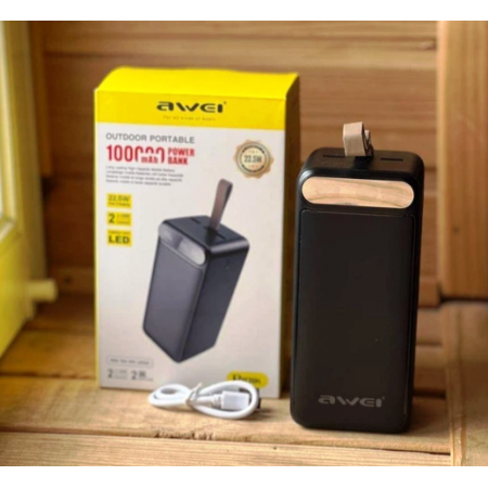 Зовнішній акумулятор Power Bank Awei P101K 100000mAh