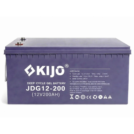12V/200Ah Акумуляторна батарея гелева Kijo JPC GEL для резервного живлення
