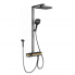Душевая стойка с тропическим душем Shower Set YLN16090L и смесителем для ванной комнаты AND, золотой