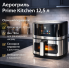 Аерогриль Prime Kitchen AF90122DTW, 12,5 л, 2 ТЕНи, сенсорне керування
