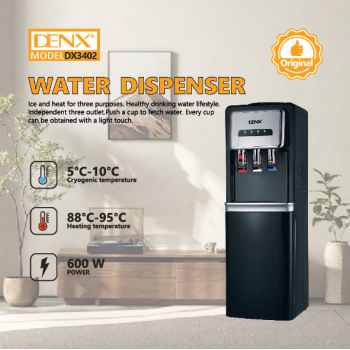 Кулер-диспенсер для води DENX DX3402 600 Вт. Чорний 