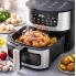 Аерогриль Silver Crest SC-8855S 8 л 4200 Вт сенсорне керування Hot Air Technology фритюрниця без олії