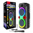 Портативна Bluetooth колонка 2х8" з дротовим мікрофоном та RGB підсвіткою ZQS8275 40W