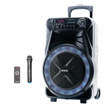 Колонка з мікрофоном ZXX-7171 / Акустична переносна колонка 600Вт 12" 35х30х54см