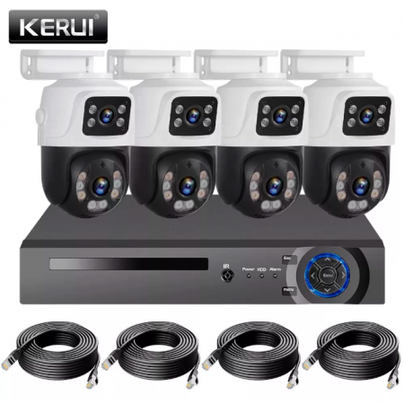 Комплект відеоспостереження провідний з переглядом через 3G мережу DVR KIT 4ch метал HD набір на 4 камери з реєстратором