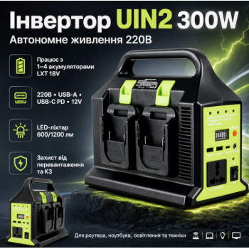 Перетворювач напруги (UIN2) 300W з 12V на 220V