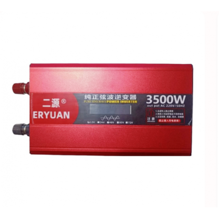 Перетворювач напруги інвертор з LCD дисплеєм Eryuan 12-220V 3500W чистий синус