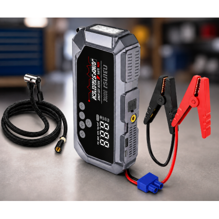 Пускозарядний пристрій K3 12000 мА·год 12V з компресором 150 PSI, піковим струмом 600A