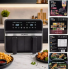 Двокамерна аерофритюрниця Skyberg SB-317 10 л 4800 Вт 2 кошики, сенсорне керування