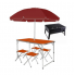 Розкладний стіл - валіза з 4 стільцями Folding Table для пікніка, риболовлі, дачі, 120х60 см