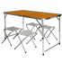 Розкладний стіл - валіза з 4 стільцями Folding Table для пікніка, риболовлі, дачі, 120х60 см