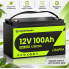 LiFePO4 12V100Ah Акумулятор CyperOcean з BMS 100 А для систем резервного живлення