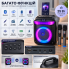 Портативна караоке-колонка з 2 мікрофонами, Bluetooth, RGB LED, TWS, 25 Вт, 8"