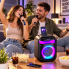 Портативна караоке-колонка з 2 мікрофонами, Bluetooth, RGB LED, TWS, 25 Вт, 8"