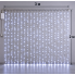 Гірлянда Водоспад вулична 3×2 м, 480 LED, 20 ниток, біле світло, прозорий провід, 8 режимів
