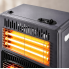 Газово-електричний інфрачервоний обігрівач на колесах Domotec MS-6607, 4200 Вт 