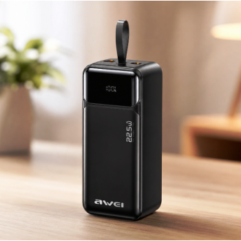 Повербанк Awei PA-105 40000 mAh, 22.5 Вт із швидкою зарядкою