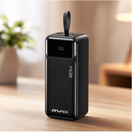 Повербанк Awei PA-105 40000 mAh, 22.5 Вт із швидкою зарядкою