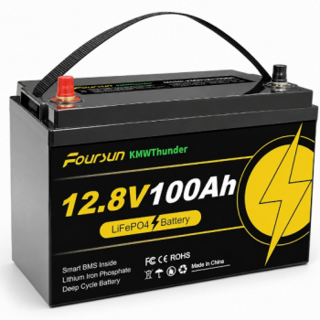 LiFePO4 12V 100Ah Акумулятор Foursun 1280Wh, 100A, з BMS платою