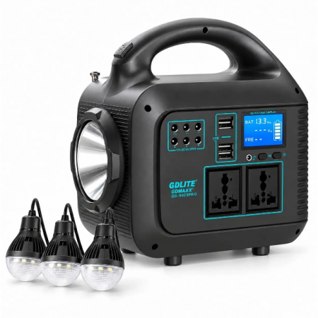 Портативна зарядна станція GD-9003 PRO інвертор 220V 300W LiFePO4