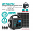 Портативна зарядна станція GD-9003 PRO інвертор 220V 300W LiFePO4